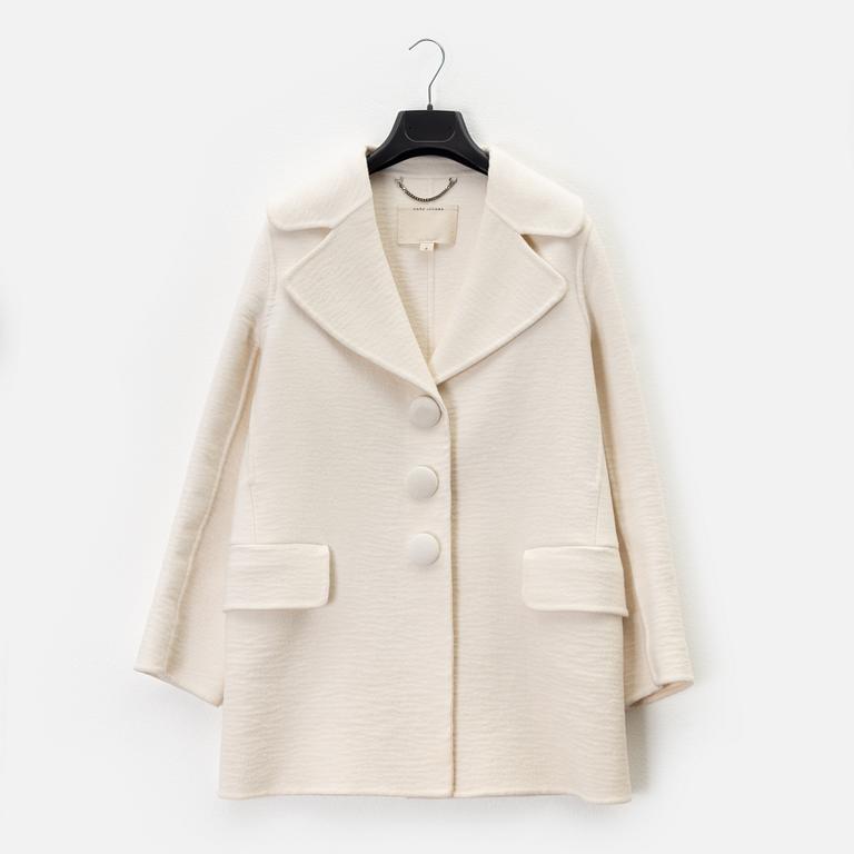 Marc Jacobs, A wool/angora coat, size 0.