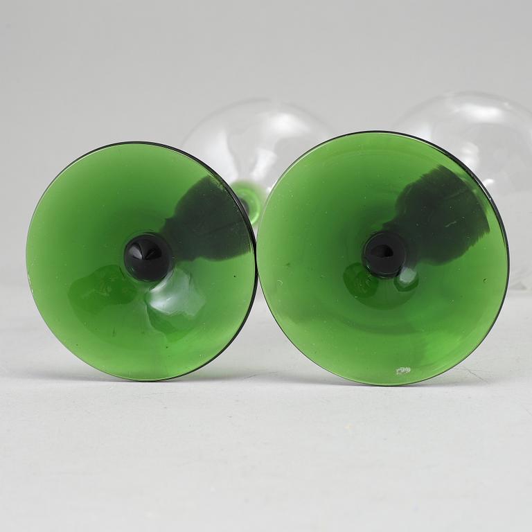 REMMARE/VITVINSGLAS, 12 stycken, glas. Sverige, 1900-tal.