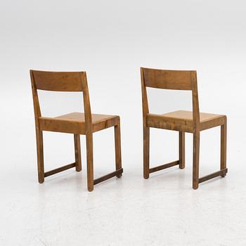 Sven Markelius, chairs, 6 pieces, 'Orkesterstolen', mid-20th century.