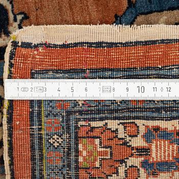 An antique 'Haj Jalili' Tabriz carpet, Northwest Persia, c. 185 x 141 cm.