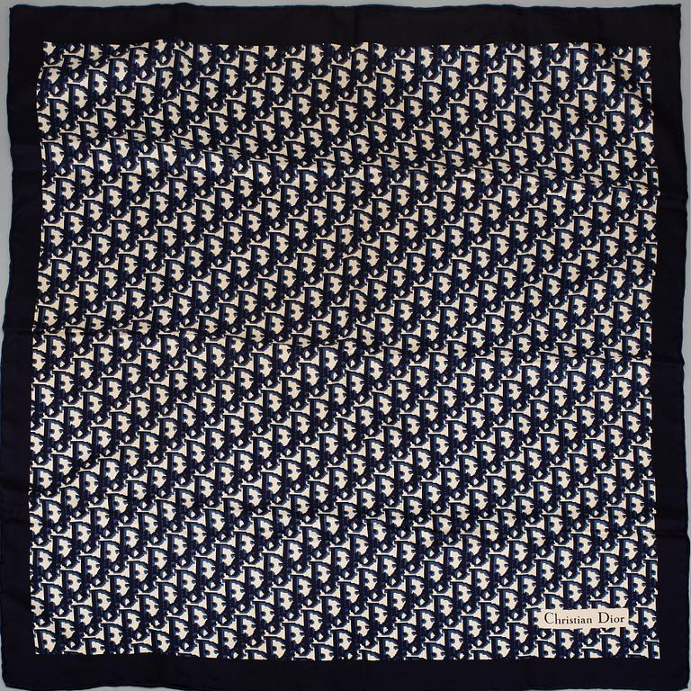 SCARF, 2 st, siden och cashmere, Dior.