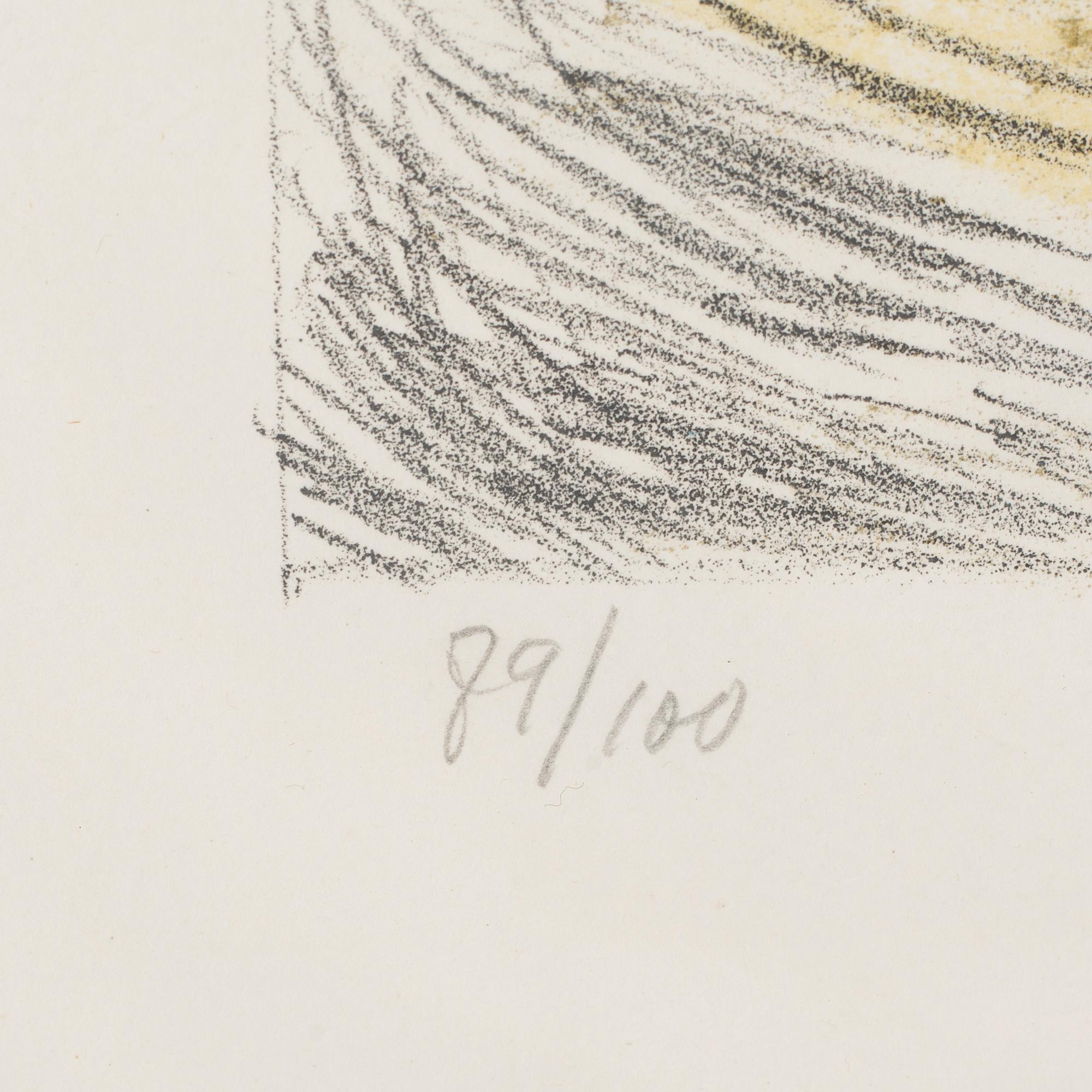 GIORGIO DE CHIRICO, färglitografi, signerad g. de Chirico och numrerad 89/100.