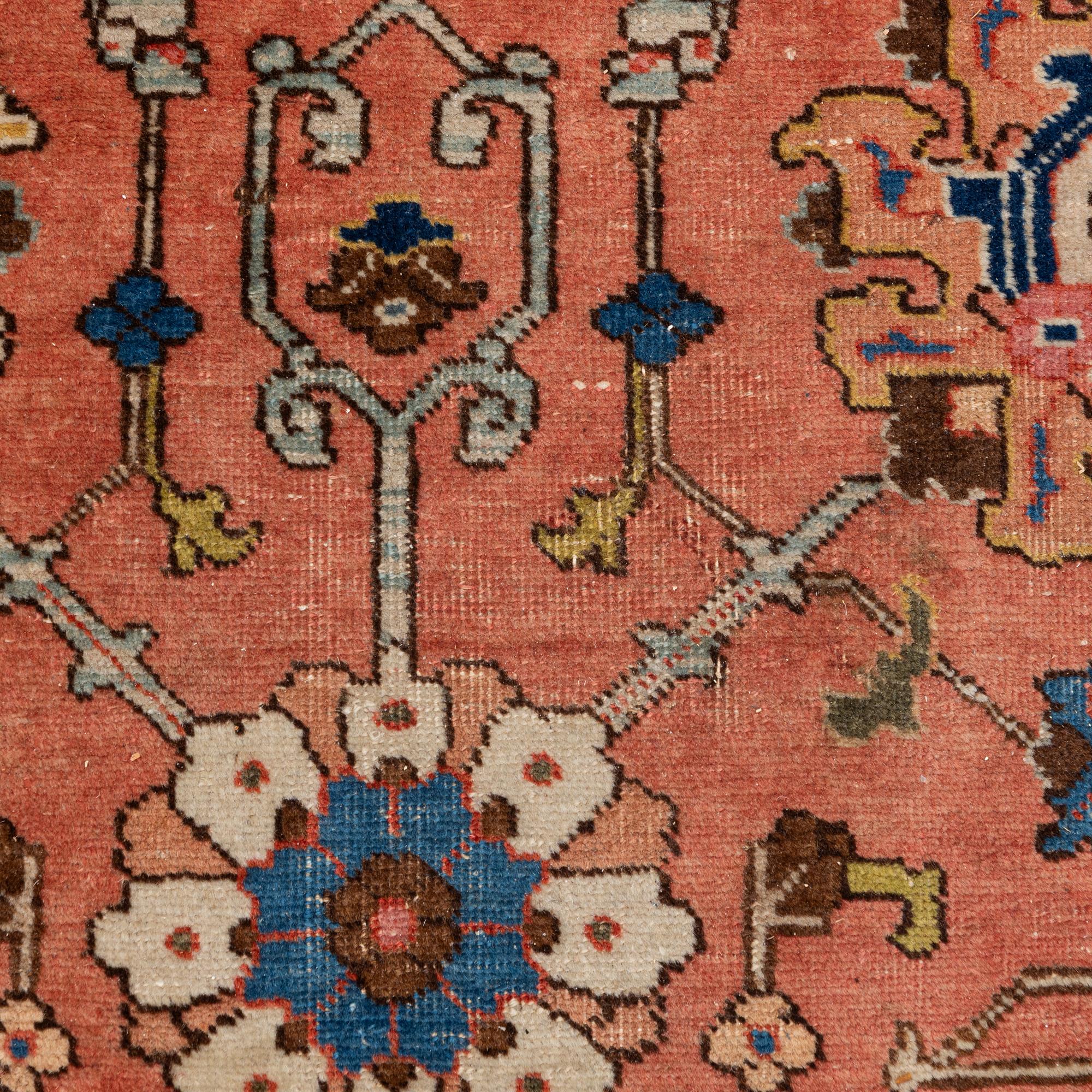 Semi-antique Tabriz rug, approx. 365 x 275 cm.