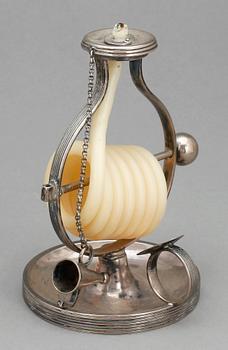 NATTLJUSTAKE, silver, empire, 1800-talets första hälft.