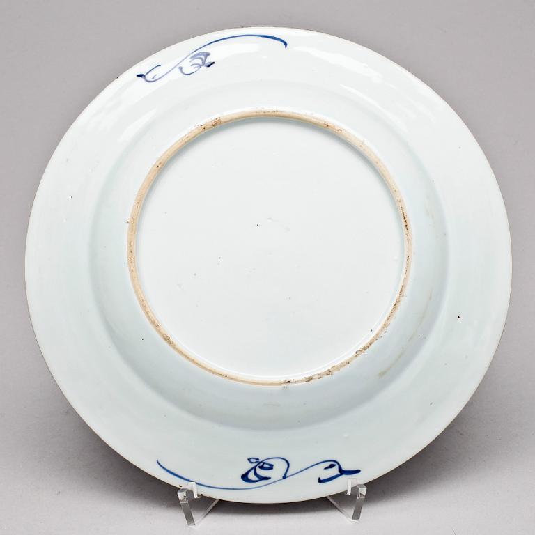 TALLRIK, porslin, Qianlong, Kina, 1740-tal.