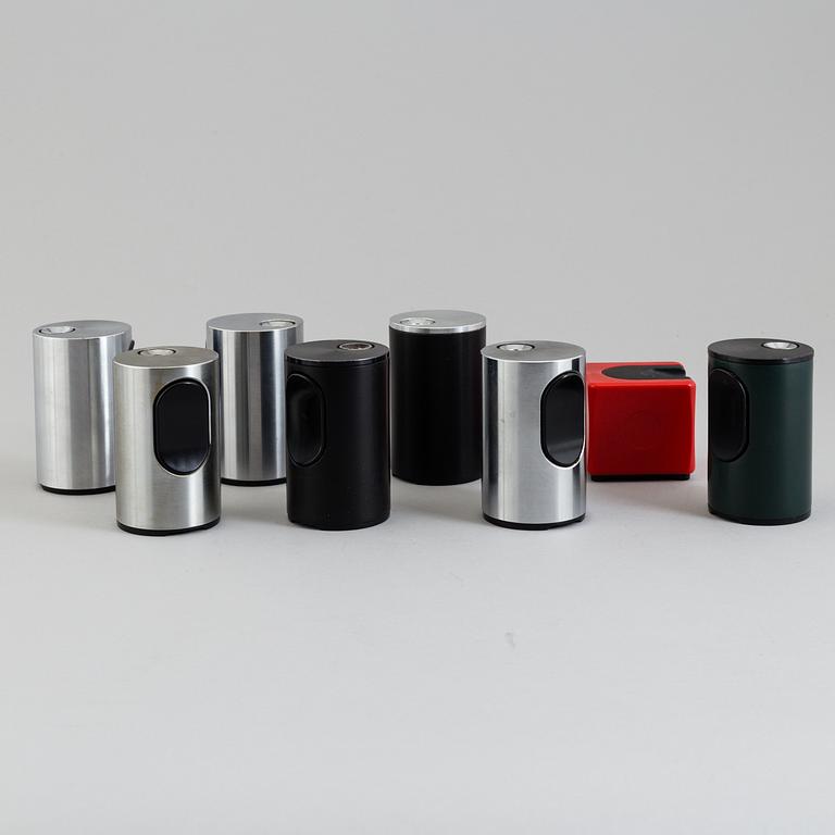 DIETER RAMS, table lighters, 8st., "T3" och "T2". Braun 1960-70´s.