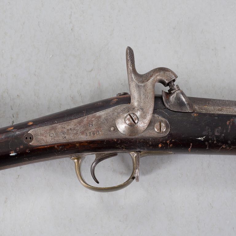 A percussion rifle, m/1857.