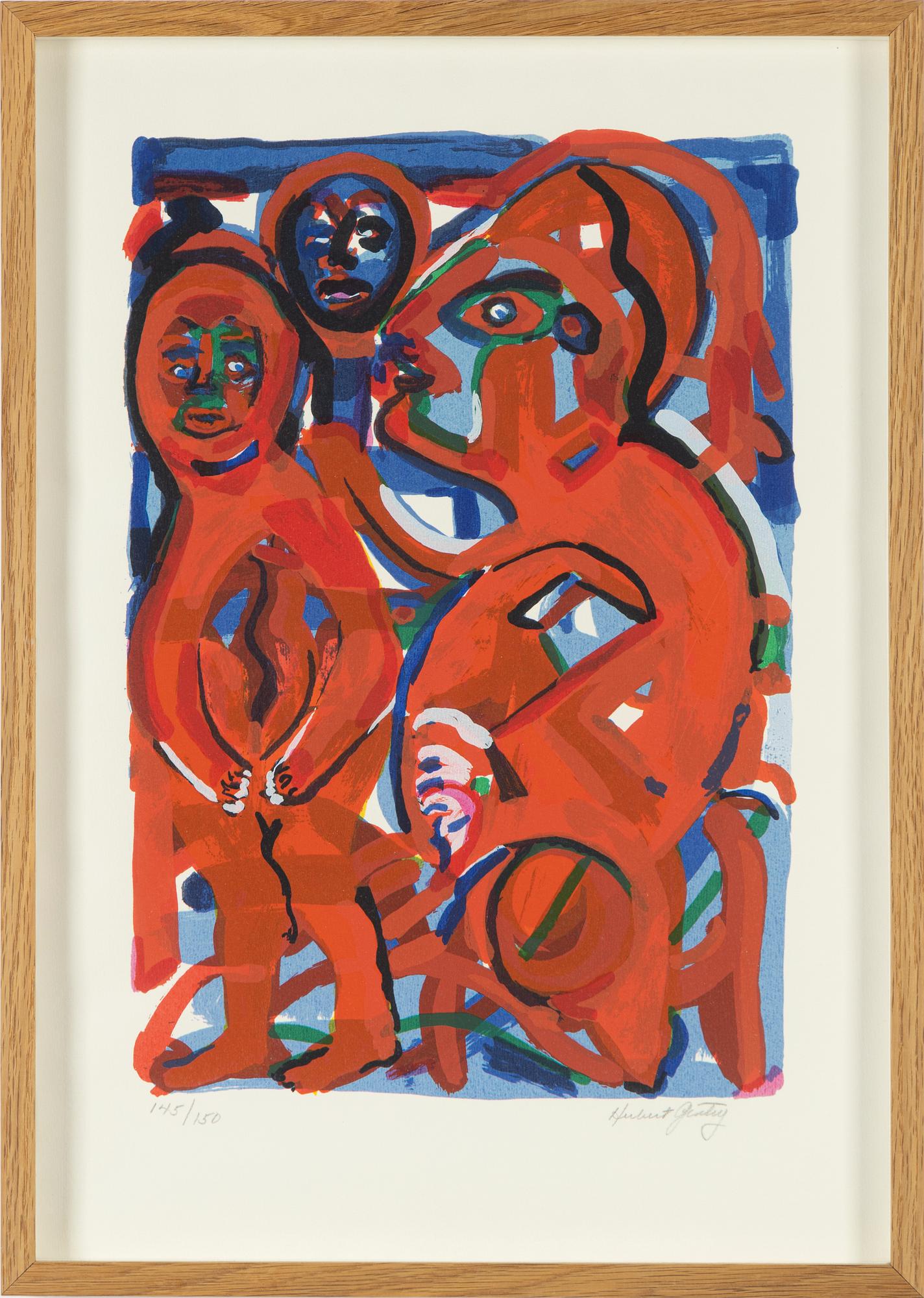 Herbert Gentry, färglitografi, signerad 145/150.