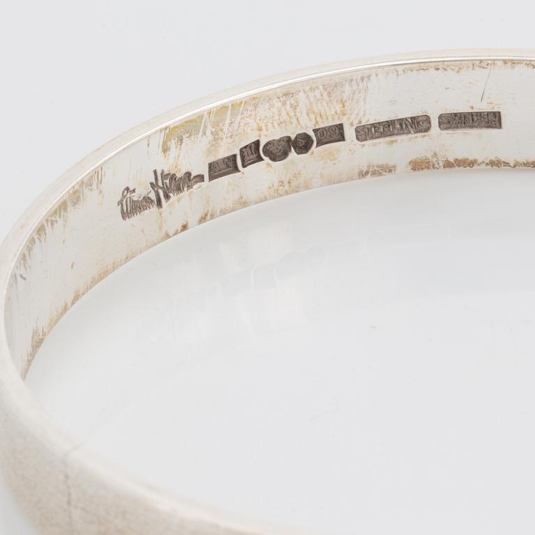 Wiwen Nilsson,  sterling silver bangle, Lund 1964.