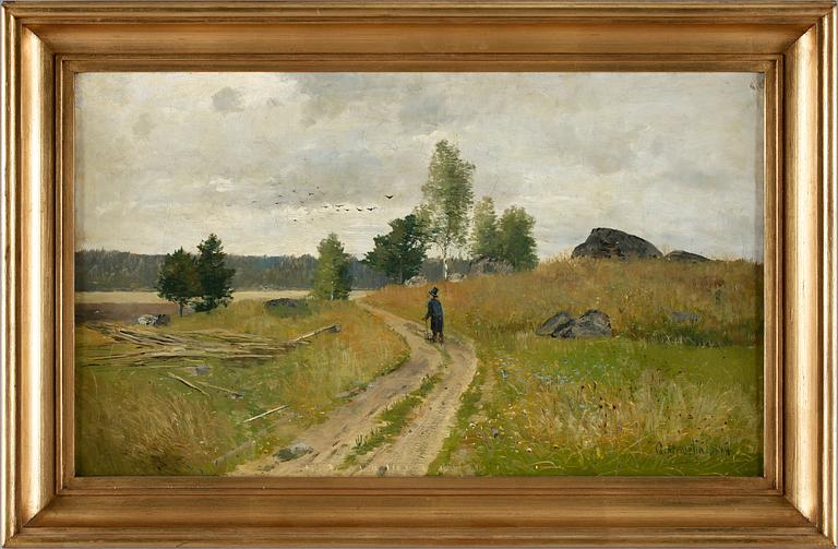 OLOF HERMELIN, olja på duk, sign o dat 1884.