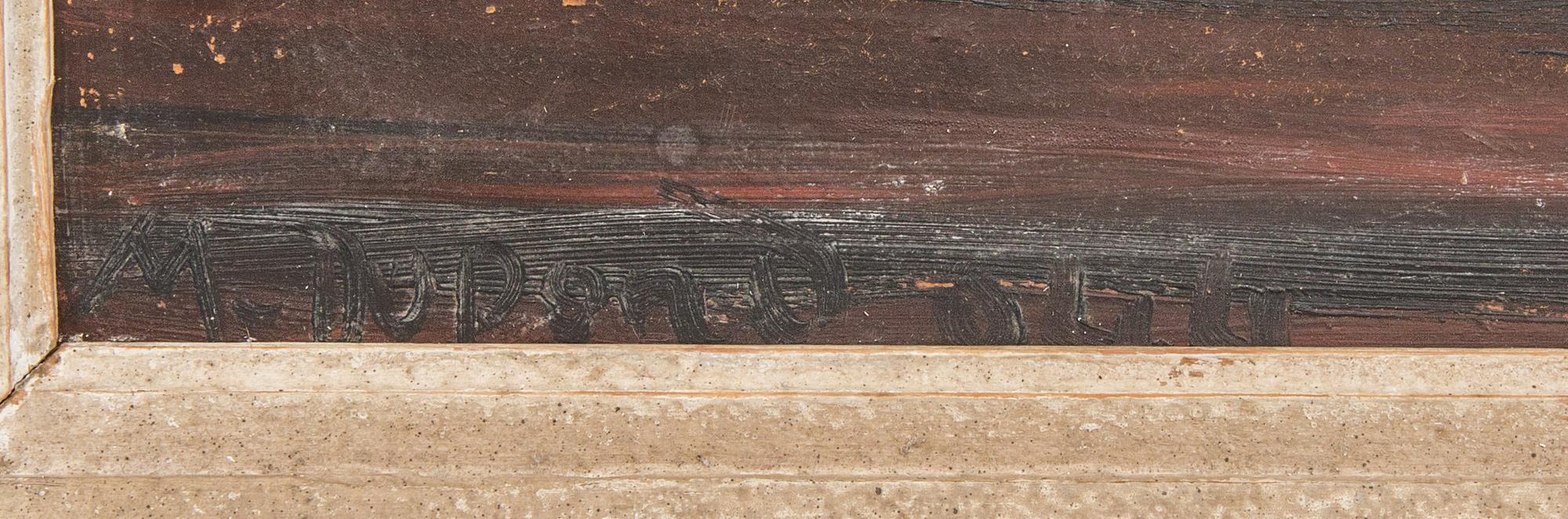 MARCEL DUPOND, olja på pannå, signerad och daterad.