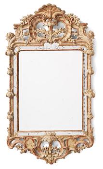 98. A Swedish rococo giltwood mirror attributed to N. Sundström (master in Stockholm 1754-81).