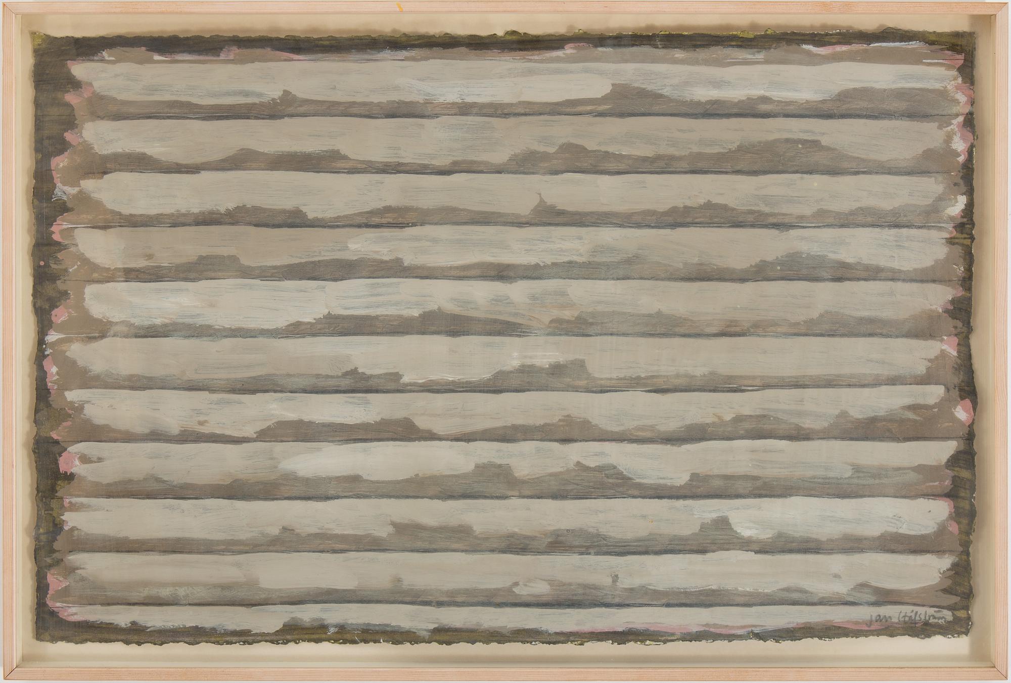 JAN HÅFSTRÖM, mixed media on paper, signed.