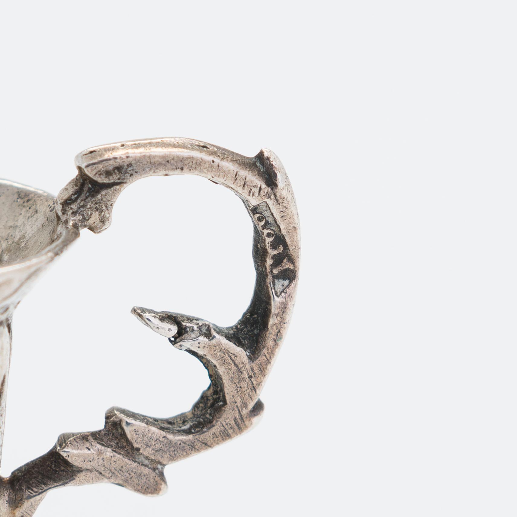 Supkoppar, 2 st, silver, Moskva 1700-tal.