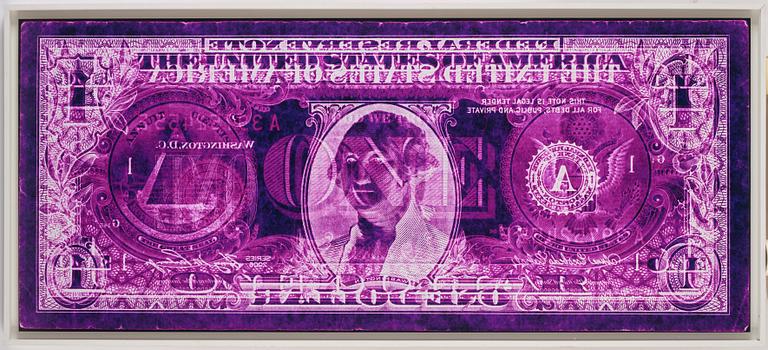 David LaChapelle, "Negative Currency: One Dollar Bill Used as Negative" New York 1990 - 2008.