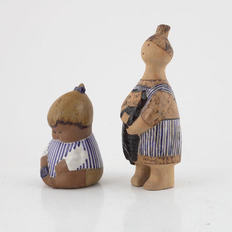 Lisa Larson, figurines, 2 pcs, stoneware, Gustavsberg.