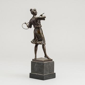 OTTO HOFFMANN, a bronze sculpture, signed.
