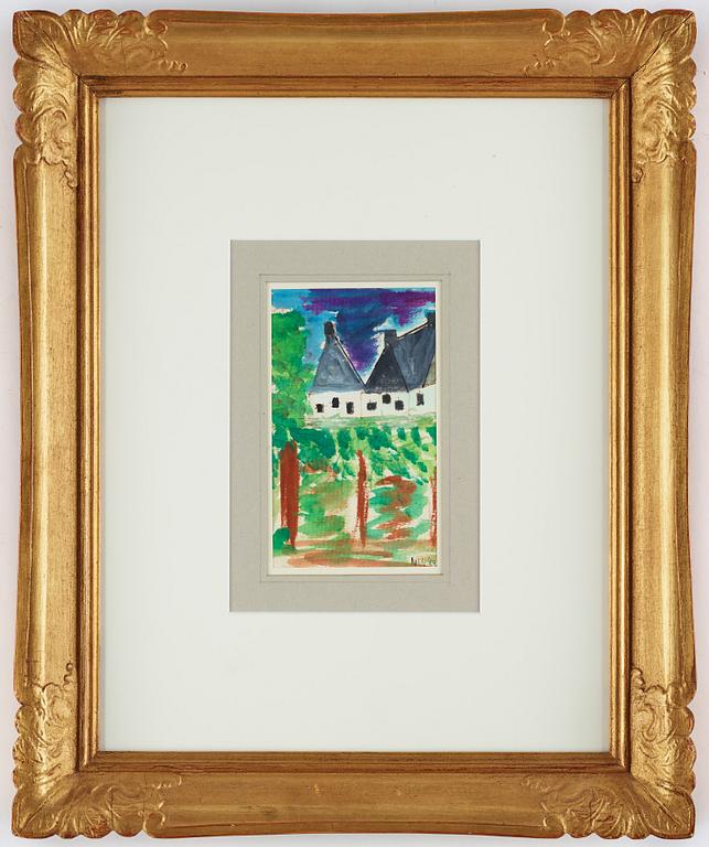 Nell Walden, watercolour on paper, signed and dated-72.