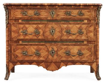 529. A Swedish Rococo 18th century commode attributed to Johan Hindrich Reimers.