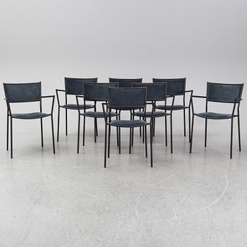 CHRIS MARTIN, "Jig chair", stolar 8 st, Massproductions, 2000-tal.
