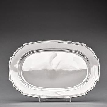 W.A Bolin, a silver serving dish, Stockholm 1932.