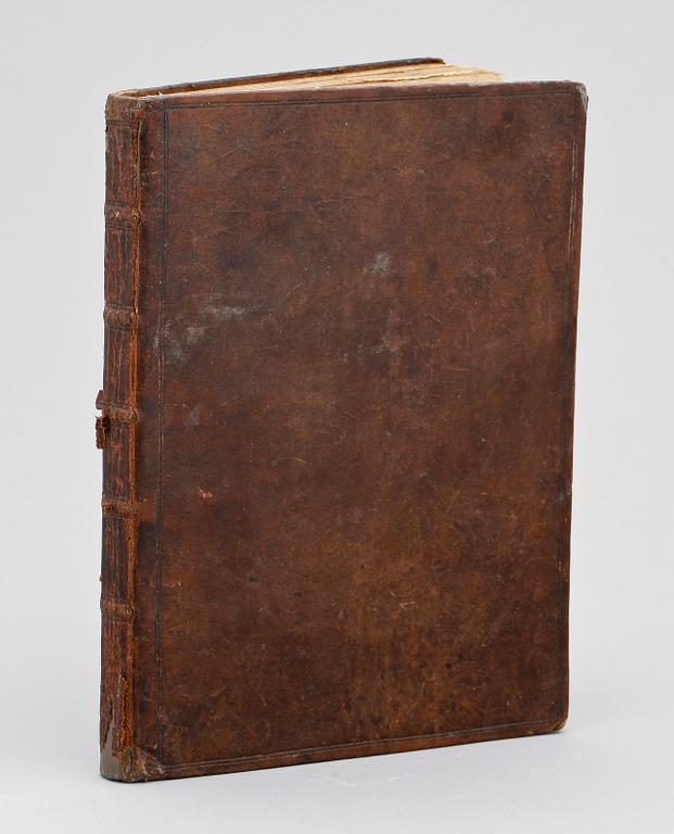 BOK, 3 sambundna volymer av Emanuel Swedenborg, London 1758.