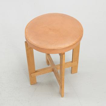 Uno & Östen Kristiansson, wall-mounted dressing table with wall lamps and stool, Luxus, 1960s.