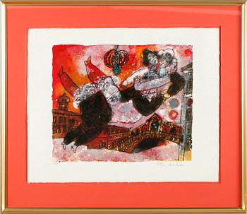 THEO TOBIASSE, färglitografi, signerad, numrerad 63/75.