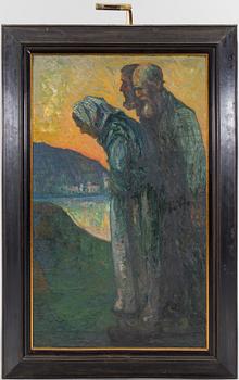 EMIL ZOIR, oil on canvas, signed.