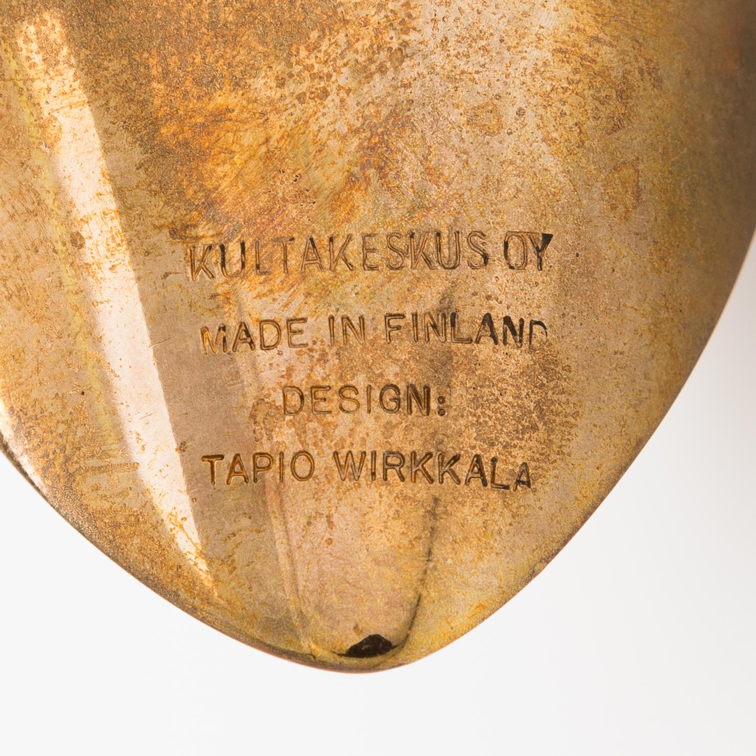 Tapio Wirkkala, a 'Sandpiper' sculpture, stamped Kultakeskus Oy Made in Finland Design: Tapio Wirkkala.