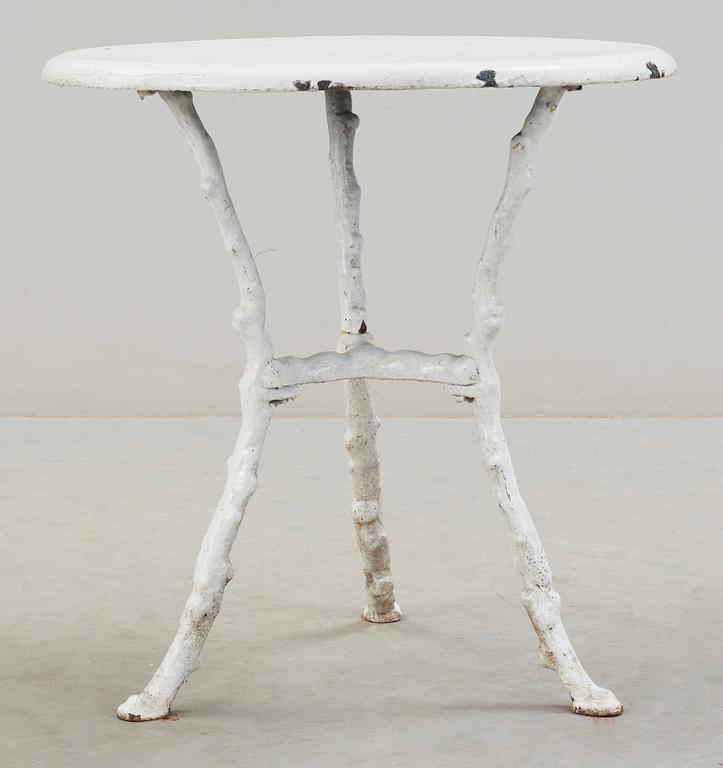 TRÄDGÅRDSBORD, gjutjärn, omkring år 1900.