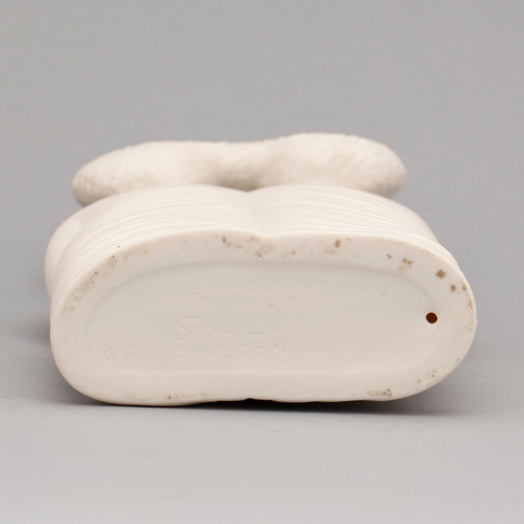 STIG LINDBERG, figurin, parian, "Tvillingarna" ur serien Figurin, Gustavsberg.