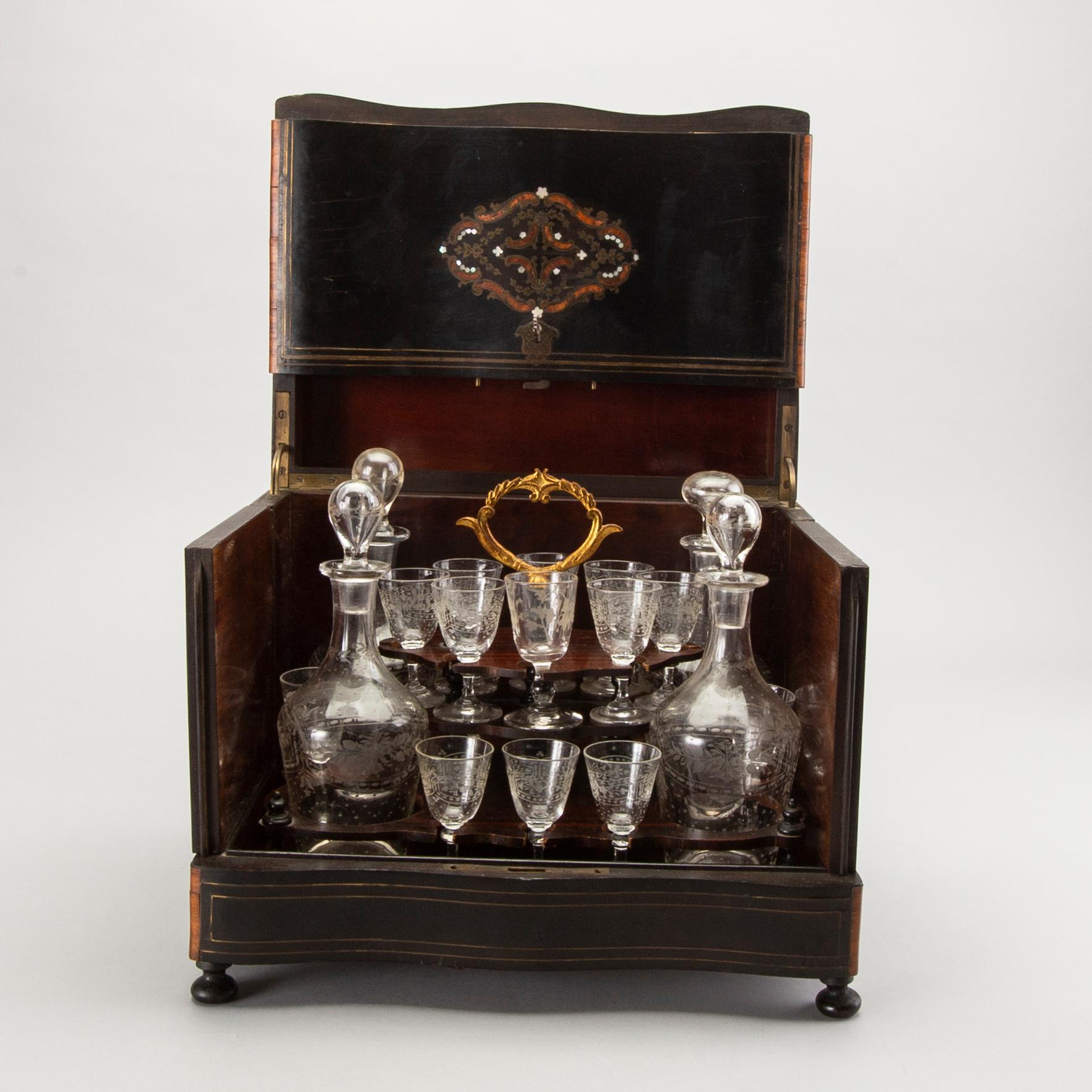 A liqueur cabinet France around 1900.