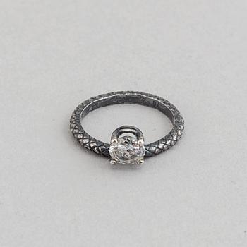 Bottega Veneta, ring och örhängen, sterlingsilver, Italien.
