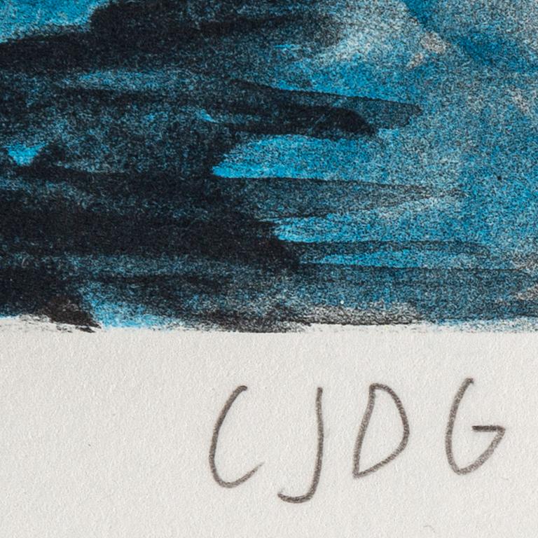 CARL JOHAN DE GEER, lithograph in colours, signed and numbered 81/295 in pencil.