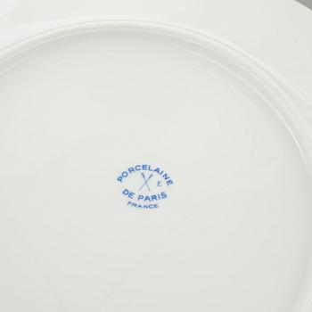 TALLRIKAR, 13 st, porslin, Porcelaine de Paris, Frankrike.