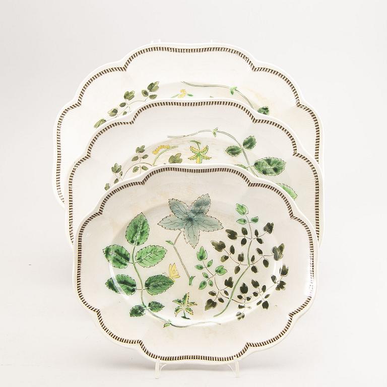 Arthur Percy, a 56-piece creamware dinner service 'Christina', Gefle.