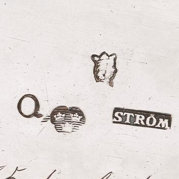 SOCKERSKRIN, av Fredrik Petersson Ström, Stockholm 1774. Rokoko.