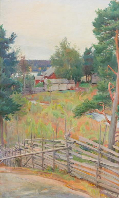 Albert Gebhard, The Farm Behind the Fence.