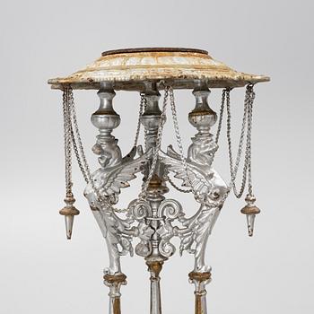 Pedestal, around the year 1900.