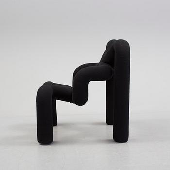 a 1980s armchair "Ekstrem" designed by Terje Ekström for Stokke fabriker.