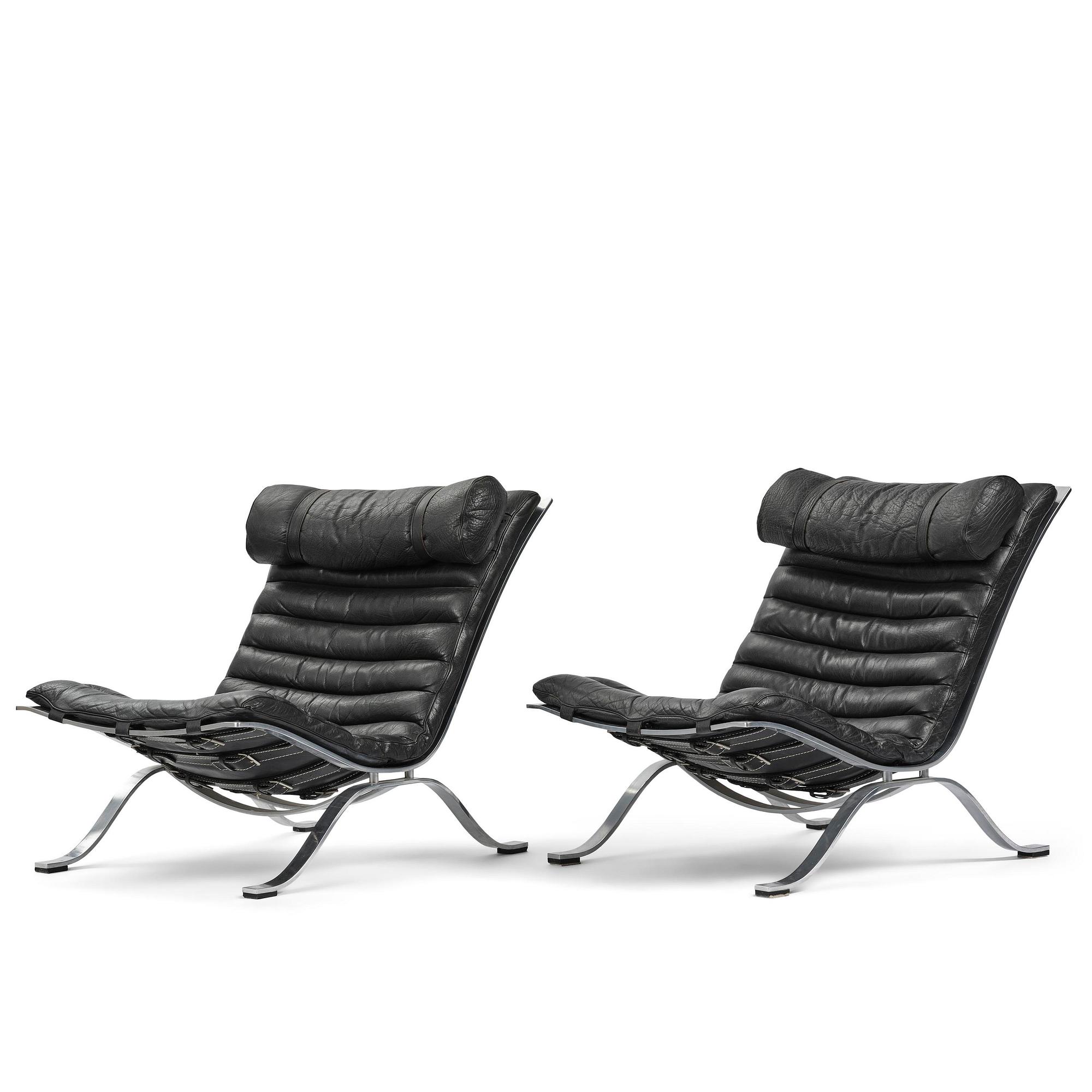 Arne Norell, fåtöljer, ett par, "Ari", Norell Möbel, Aneby, 1960-70-tal.