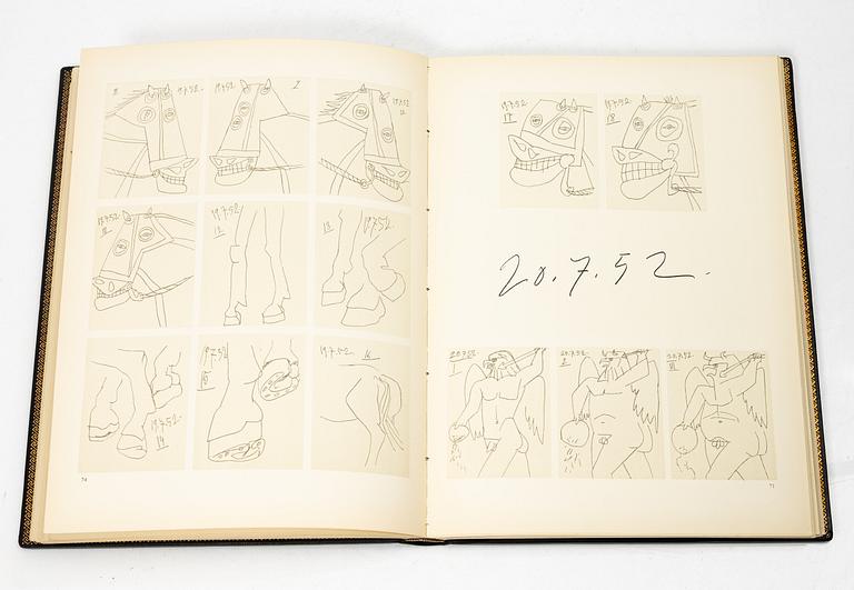 Pablo Picasso, bok, La Guerre et la Paix, signerad upplaga 25/50.