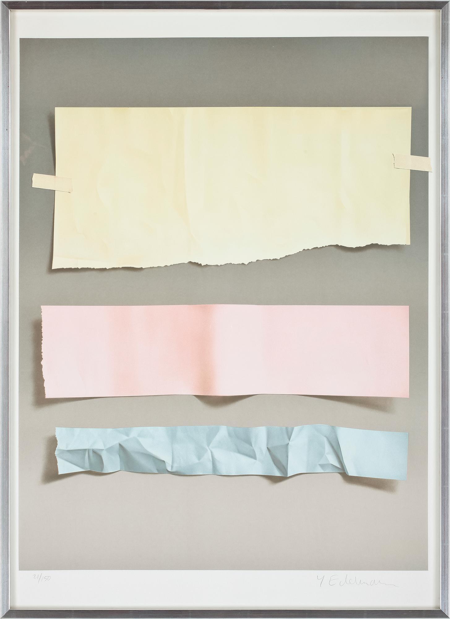 YRJÖ EDELMAN, färglitografi, sign o numr 21/150.