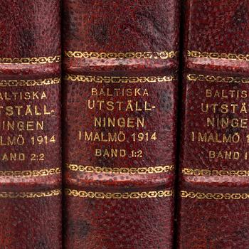 OFFICIELL BERÄTTELSE ÖFVER BALTISKA UTSTÄLLNINGEN I MALMÖ 1914. 3 vol.