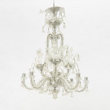 A Venetian style chandelier, mid 20th Century.