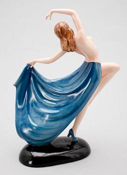 FIGUR, porslin, Keramos, Wien, 1900-talets mitt.