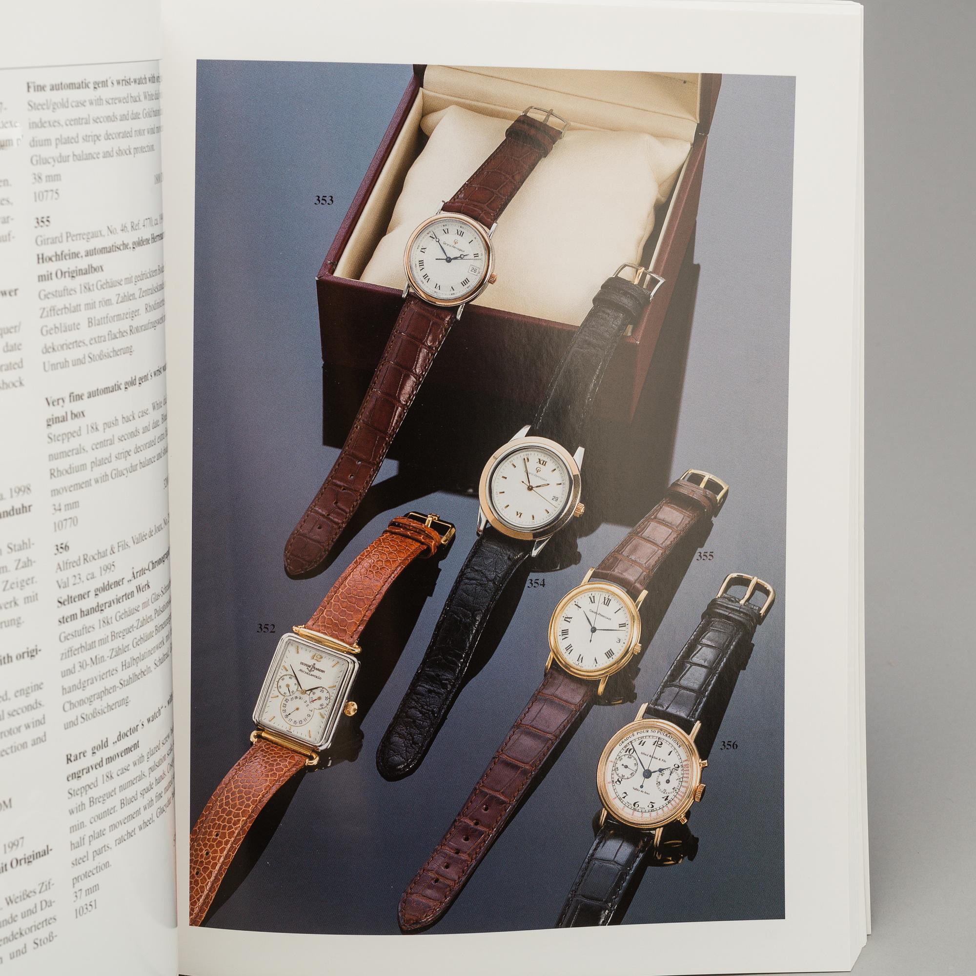 KLOCKLITTERATUR, 9 st, bl.a. Automatic-Armbanduhren aus der Schweiz: Uhren, die sich selber aufziehen.