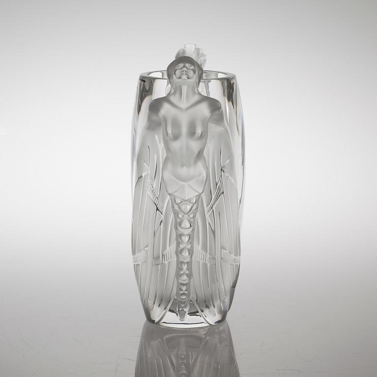 A Lalique glass vase, "Aurora", numbered 060/188 from the 21st century.