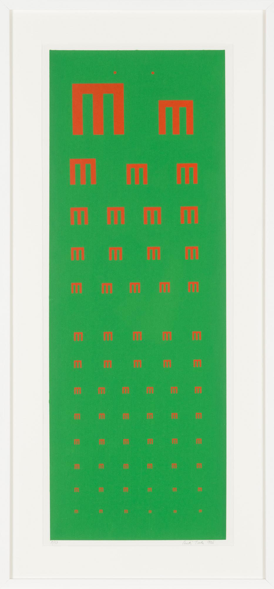 Pentti Tulla, serigrafi, signerad och daterad 1986, numrerad 2/50.